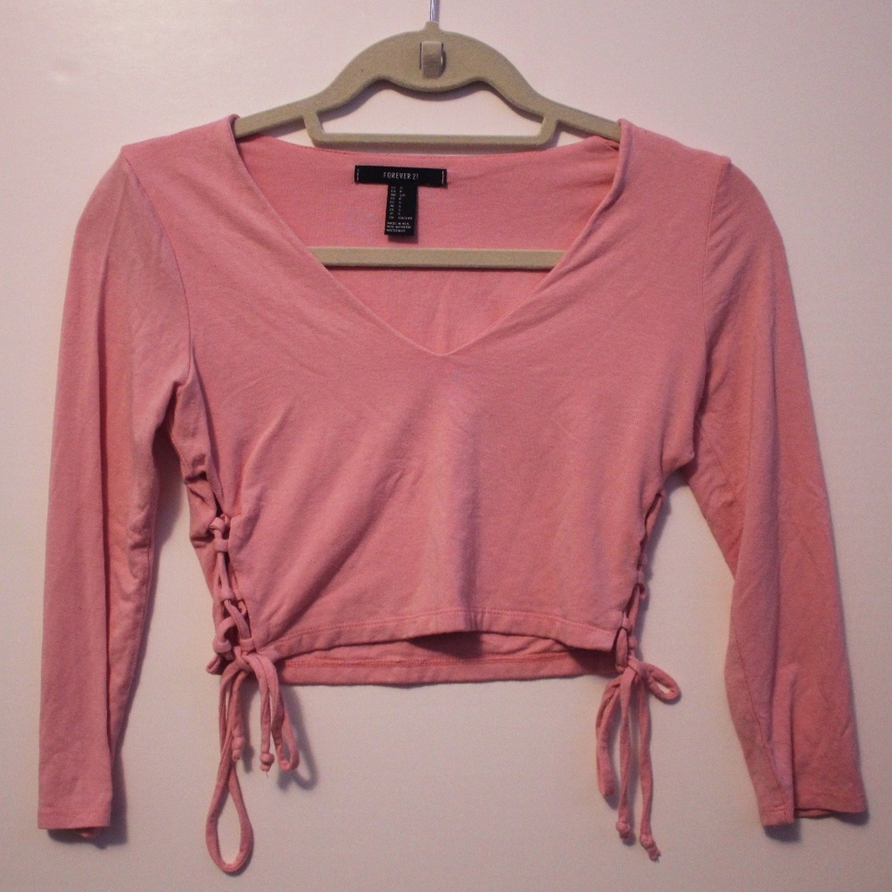 Forever 21 Long Sleeve Crop Top